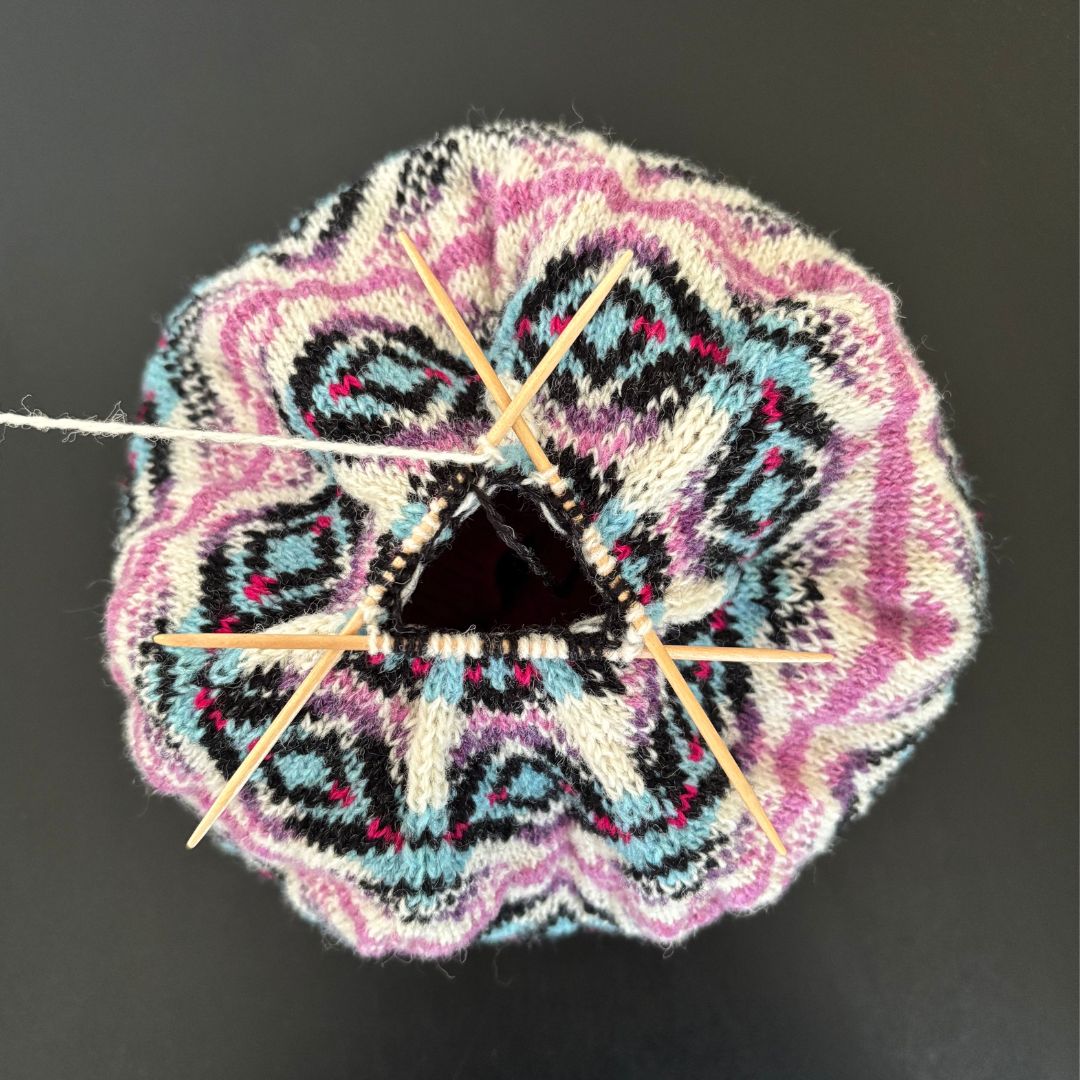 Knitting Jenny Pattern 99: Fair Isle Inspired Ski Hat