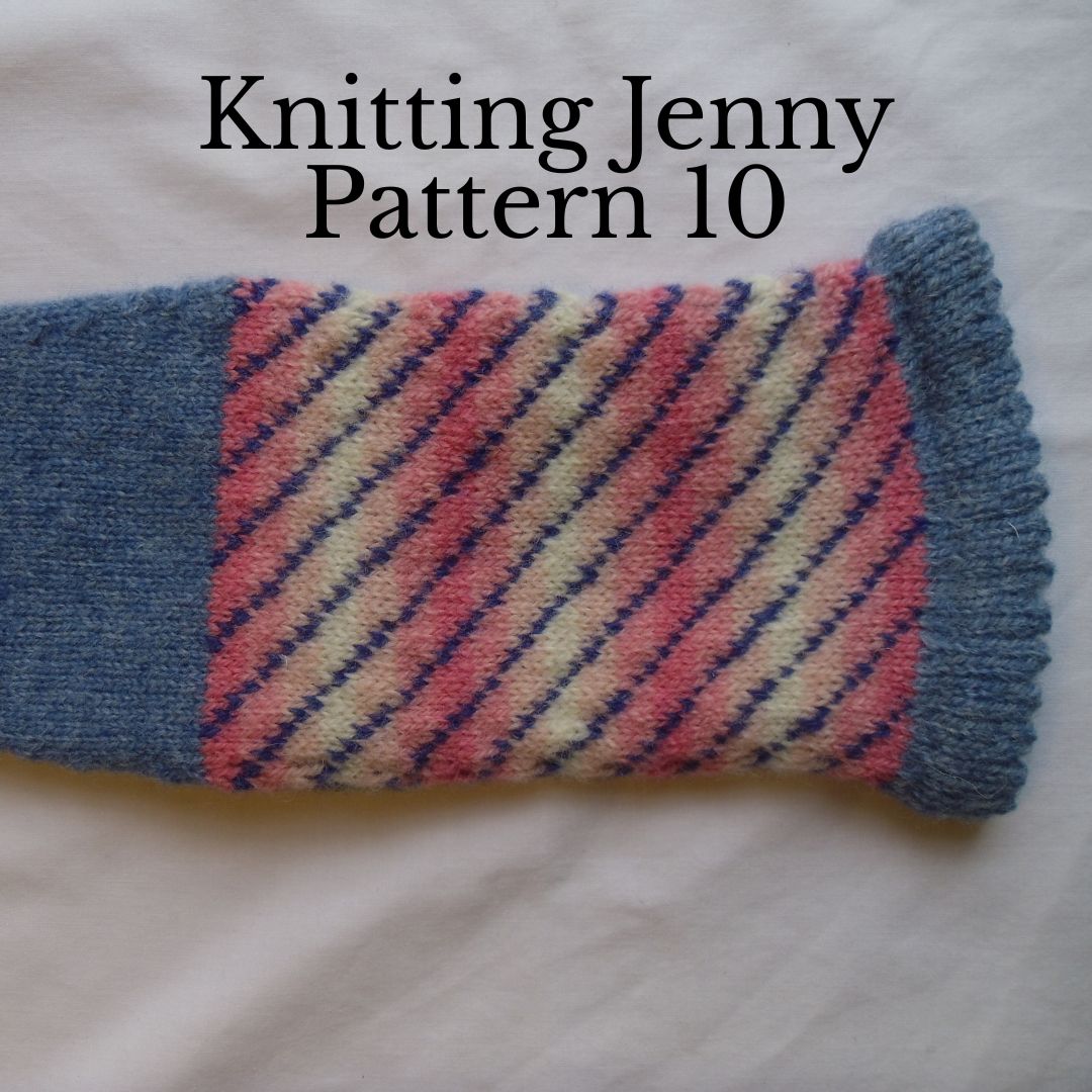 Knitting Jenny Patterns 9 and 10: Fair Isle Inspired Mittens