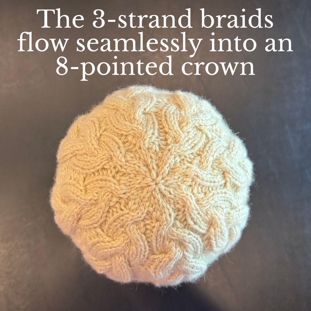 Irish Style Aran Cable Hat Workshop with Hand Dyed Yarn on November 1, 2025, including yarn, pattern, and lunch