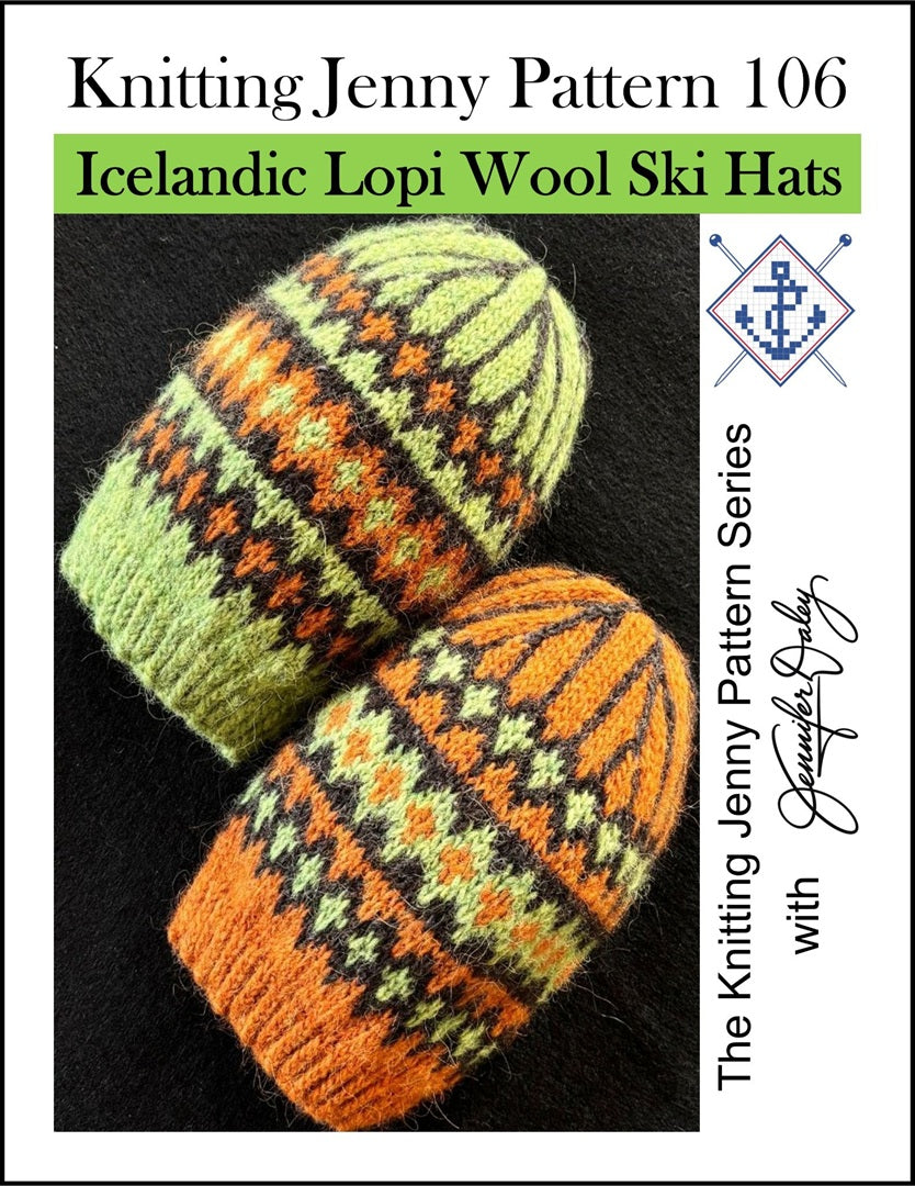 Knitting Jenny Pattern 106: Icelandic Léttlopi Wool Ski Hat