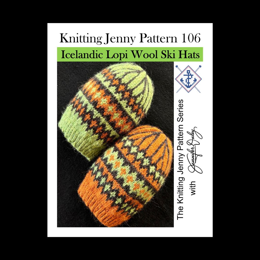 Knitting Jenny Pattern 106: Icelandic Léttlopi Wool Ski Hat