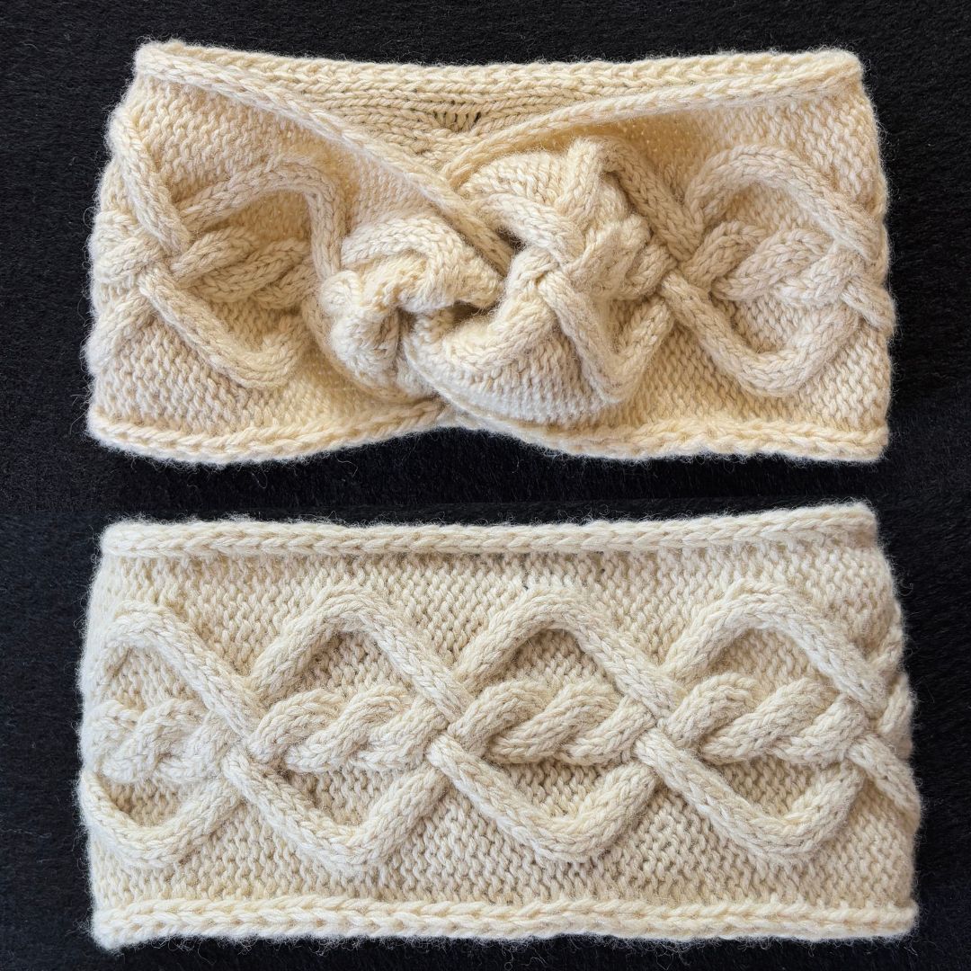 Knitting Jenny Pattern 121: Irish Aran Islands Inspired Cabled Headband