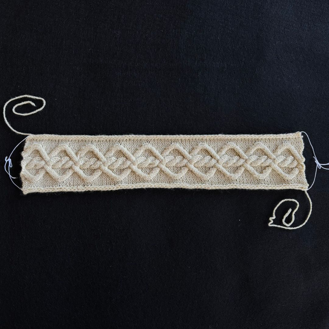 Knitting Jenny Pattern 121: Irish Aran Islands Inspired Cabled Headband