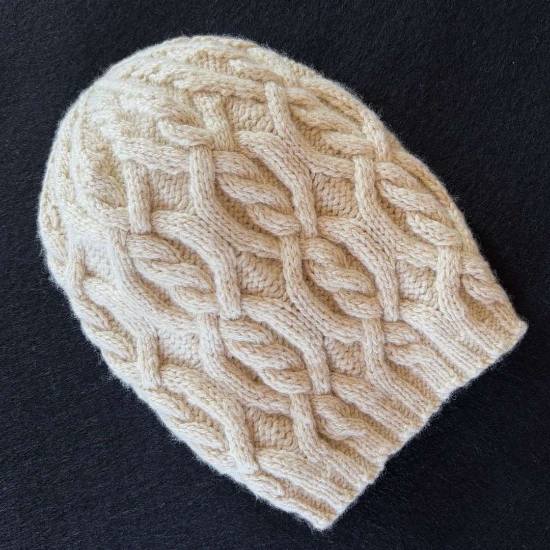 Knitting Jenny Pattern 122: Irish Aran Islands Inspired Cabled Ski Hat