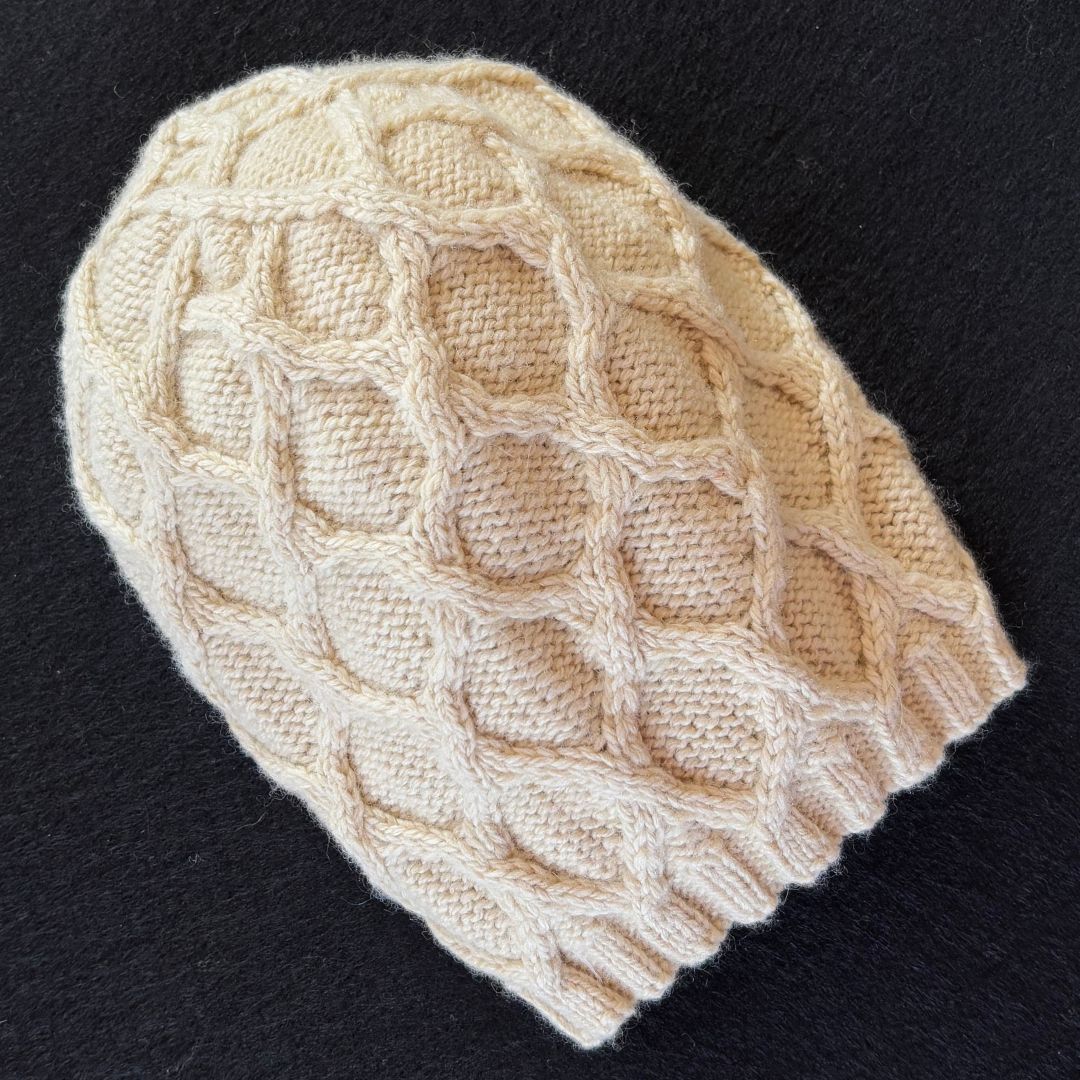Knitting Jenny Pattern 120: Irish Aran Islands Inspired Cabled Ski Hat