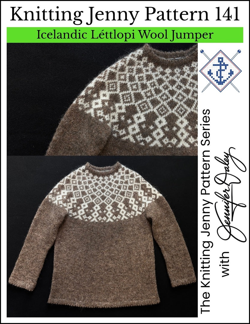 Knitting Jenny Pattern 141: Icelandic Léttlopi Wool Jumper