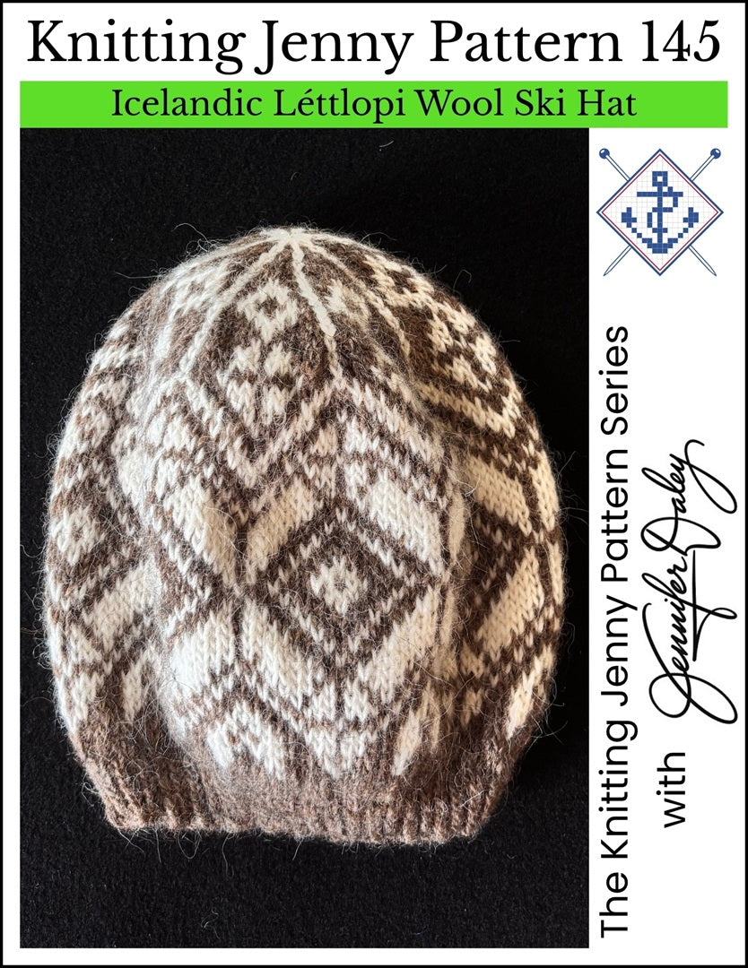 Knitting Jenny Pattern 145: Icelandic Léttlopi Wool Ski Hat