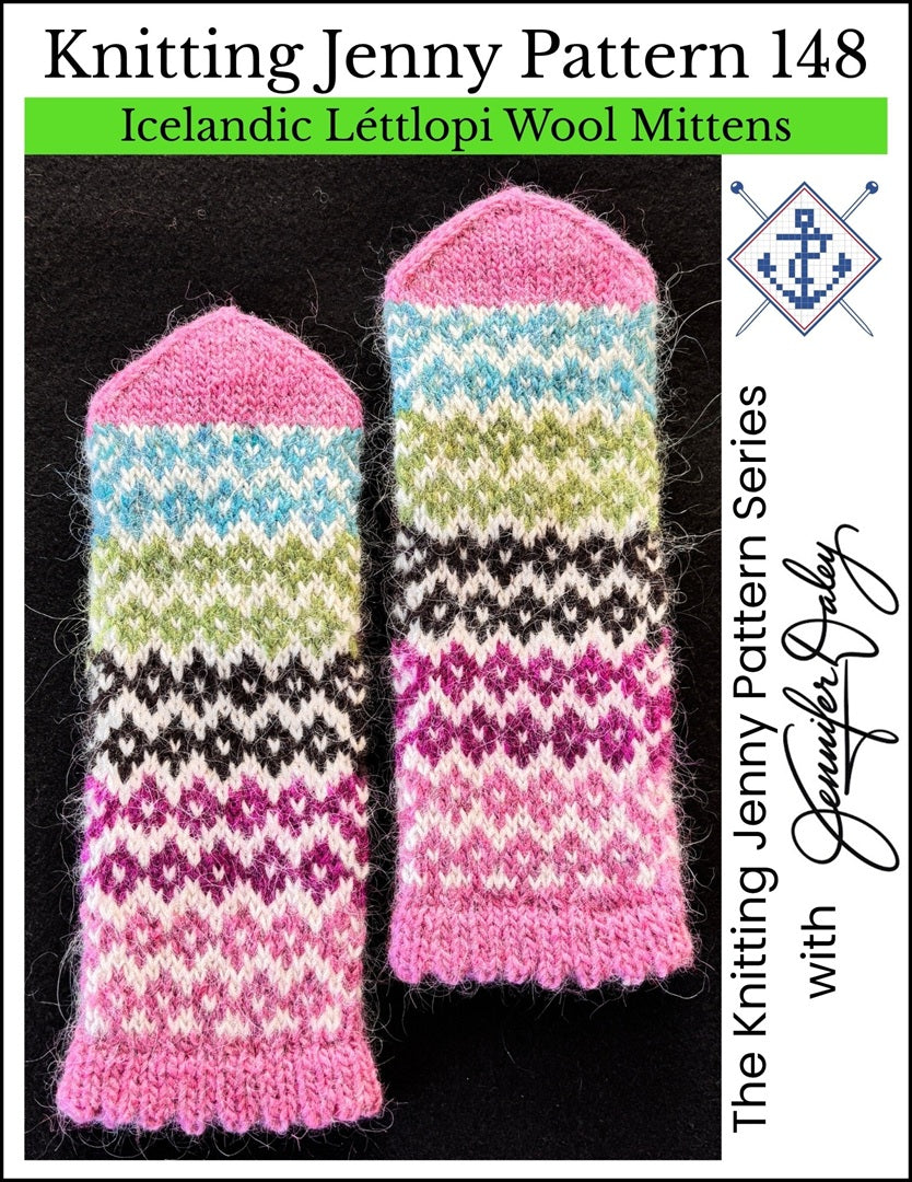 Knitting Jenny Pattern 148: Icelandic Léttlopi Wool Mittens