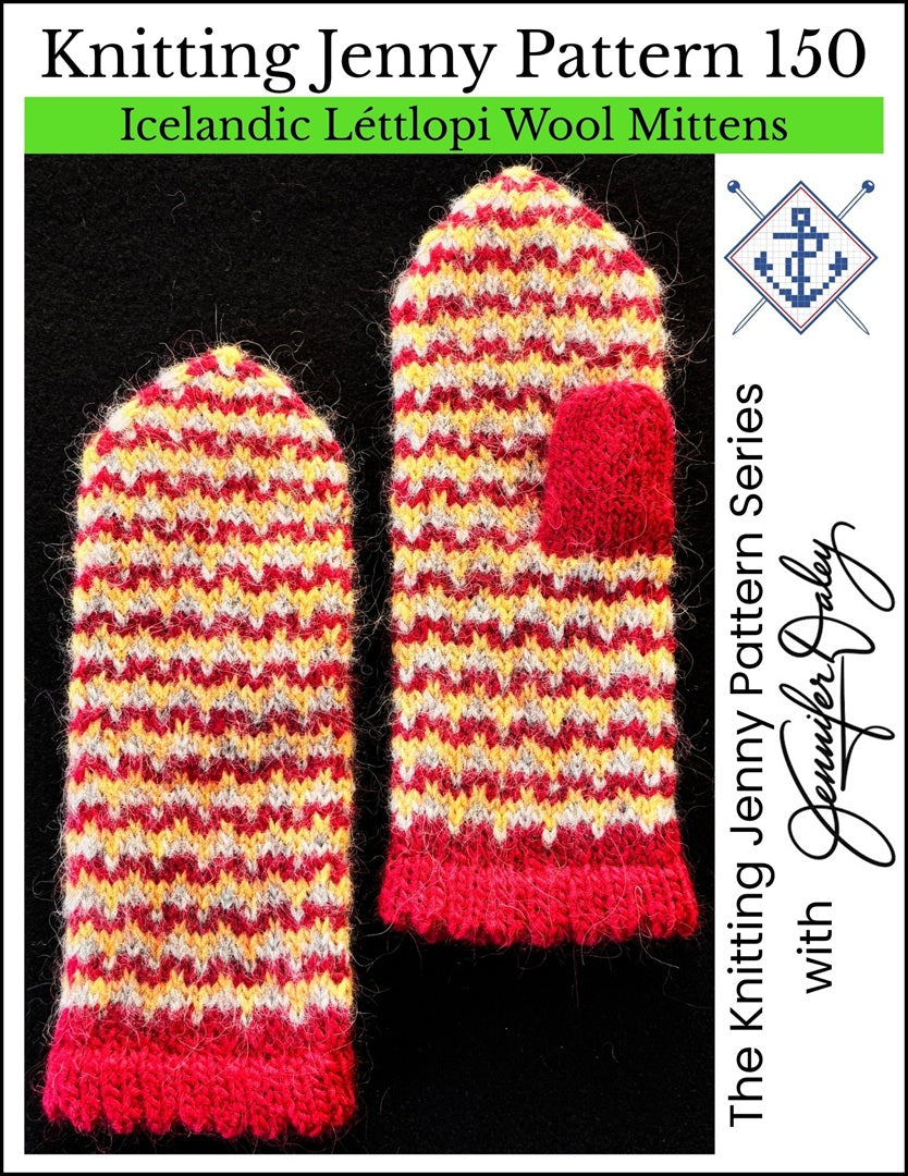 Knitting Jenny Pattern 150: Icelandic Léttlopi Wool Mittens