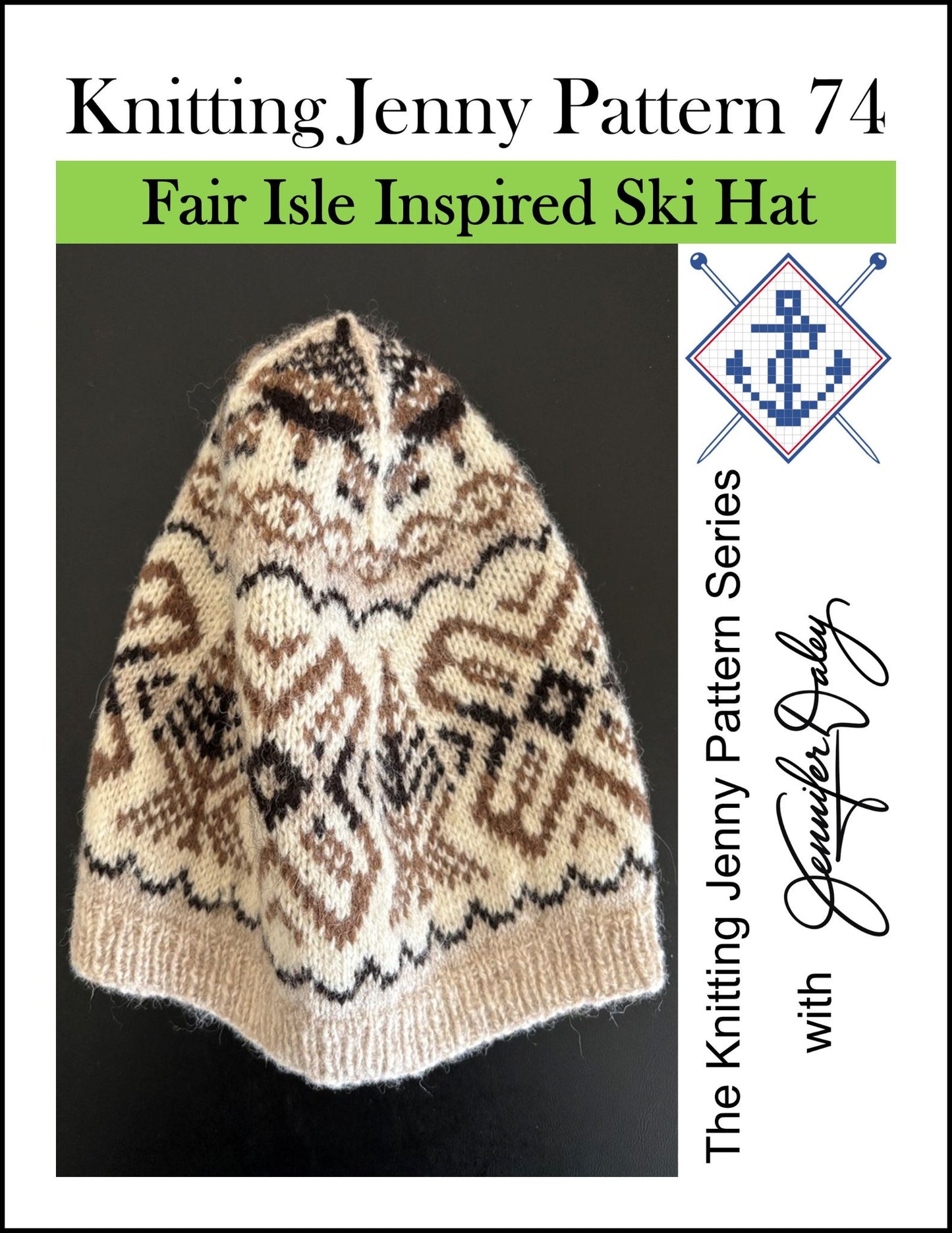 Knitting Jenny Pattern 74: Fair Isle Inspired Ski Hat