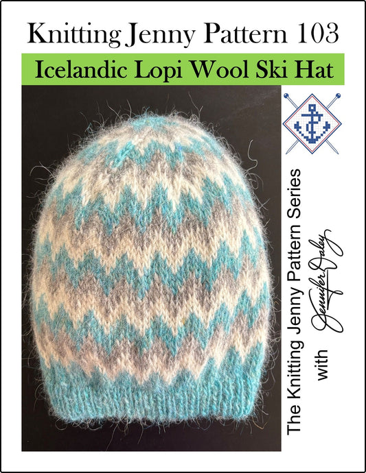 Knitting Jenny Pattern 103: Icelandic Léttlopi Wool Ski Hat