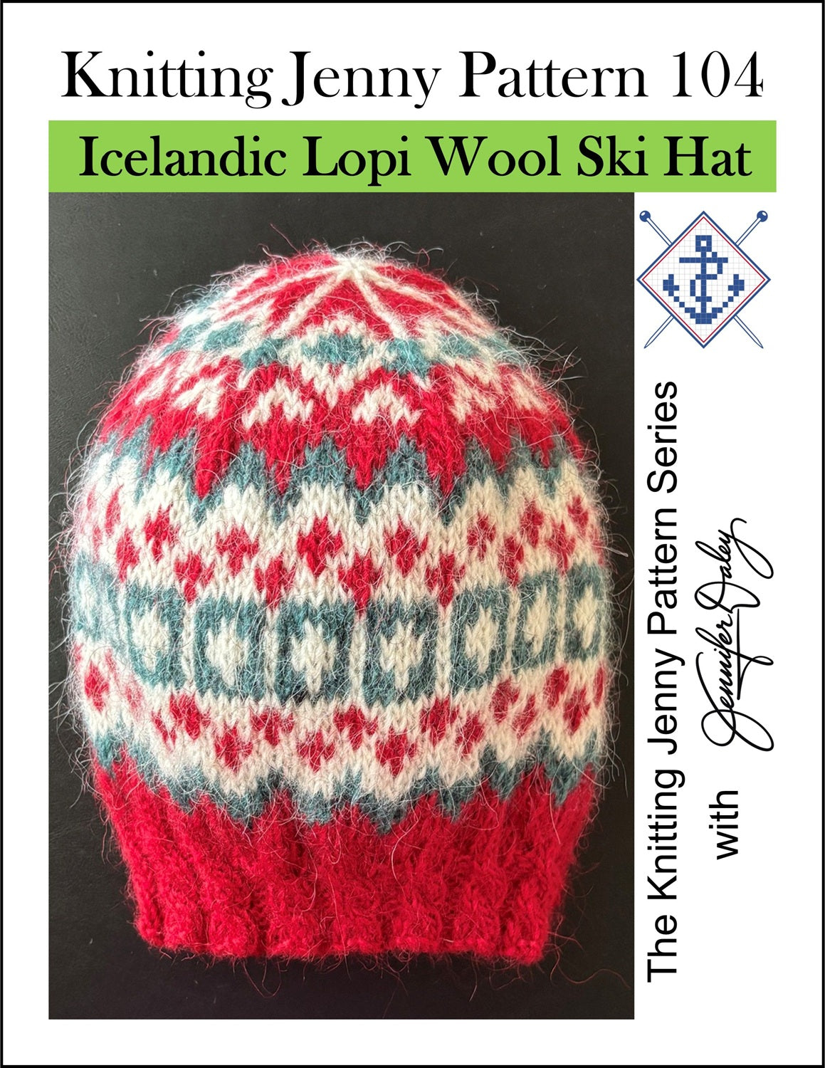 Knitting Jenny Pattern 104: Icelandic Léttlopi Wool Ski Hat