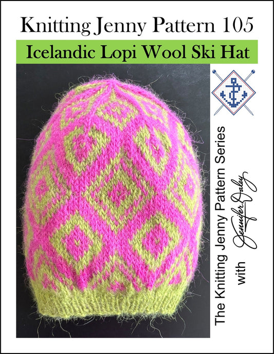 Knitting Jenny Pattern 105: Icelandic Léttlopi Wool Ski Hat