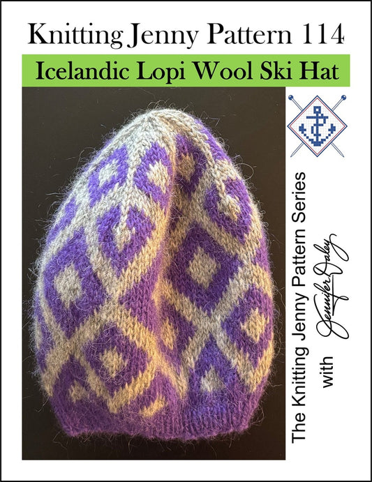 Knitting Jenny Pattern 114: Icelandic Léttlopi Wool Ski Hat