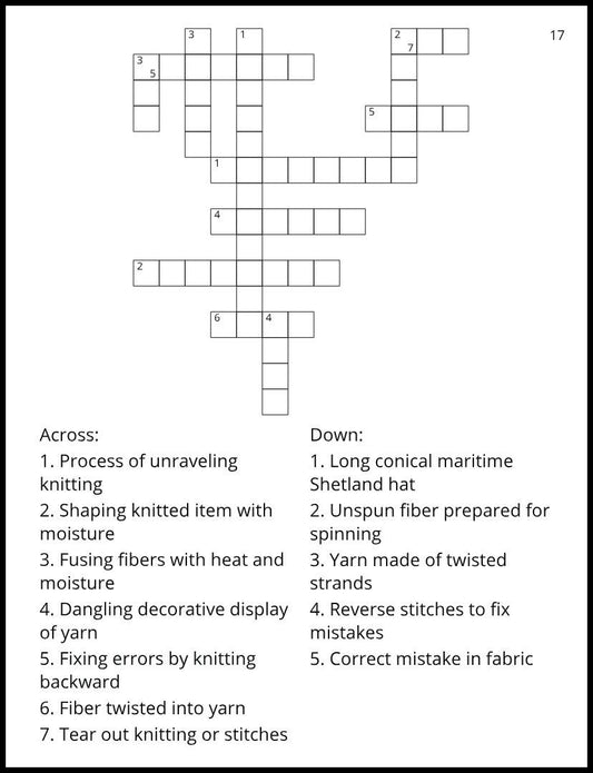 (Softback Book) Knitting Crossword Puzzles: 96 Puzzles with 1152 Clues about Knitting, Wool, Fair Isle, Shetland Islands, and Textile History