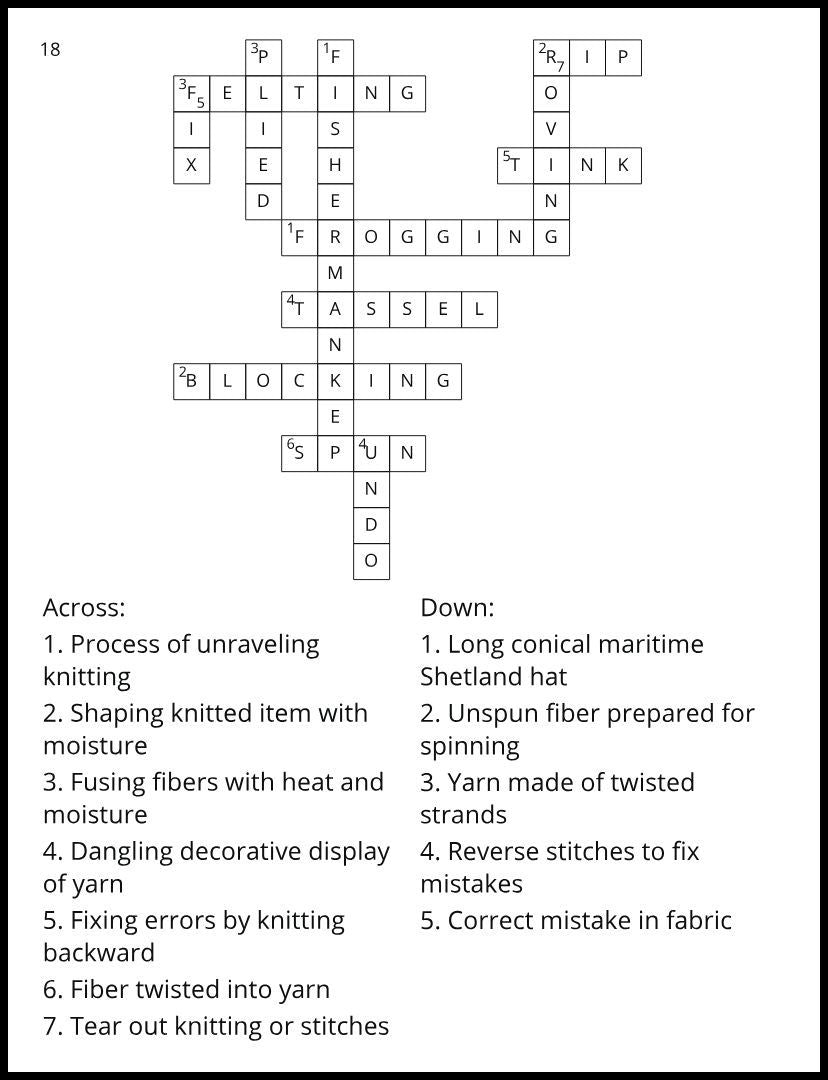 (Softback Book) Knitting Crossword Puzzles: 96 Puzzles with 1152 Clues about Knitting, Wool, Fair Isle, Shetland Islands, and Textile History
