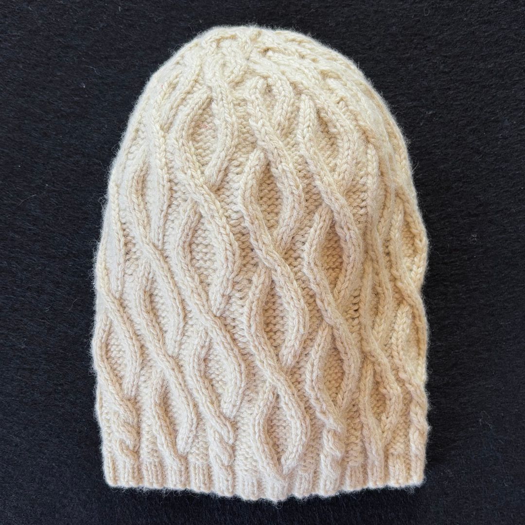Knitting Jenny Pattern 116: Irish Aran Islands Inspired Cabled Ski Hat