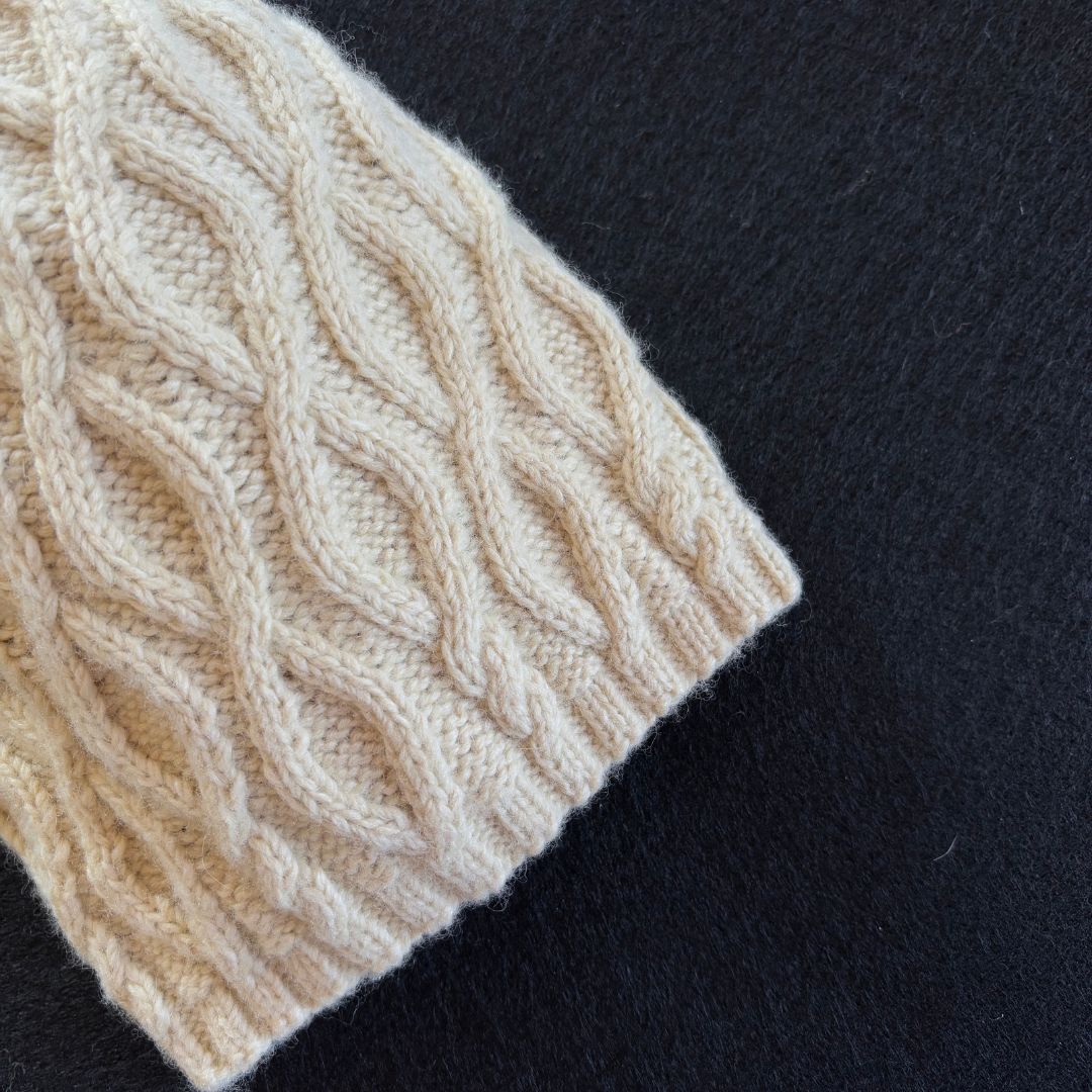 Knitting Jenny Pattern 116: Irish Aran Islands Inspired Cabled Ski Hat