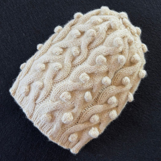 Knitting Jenny Pattern 117: Irish Aran Islands Inspired Cabled Ski Hat