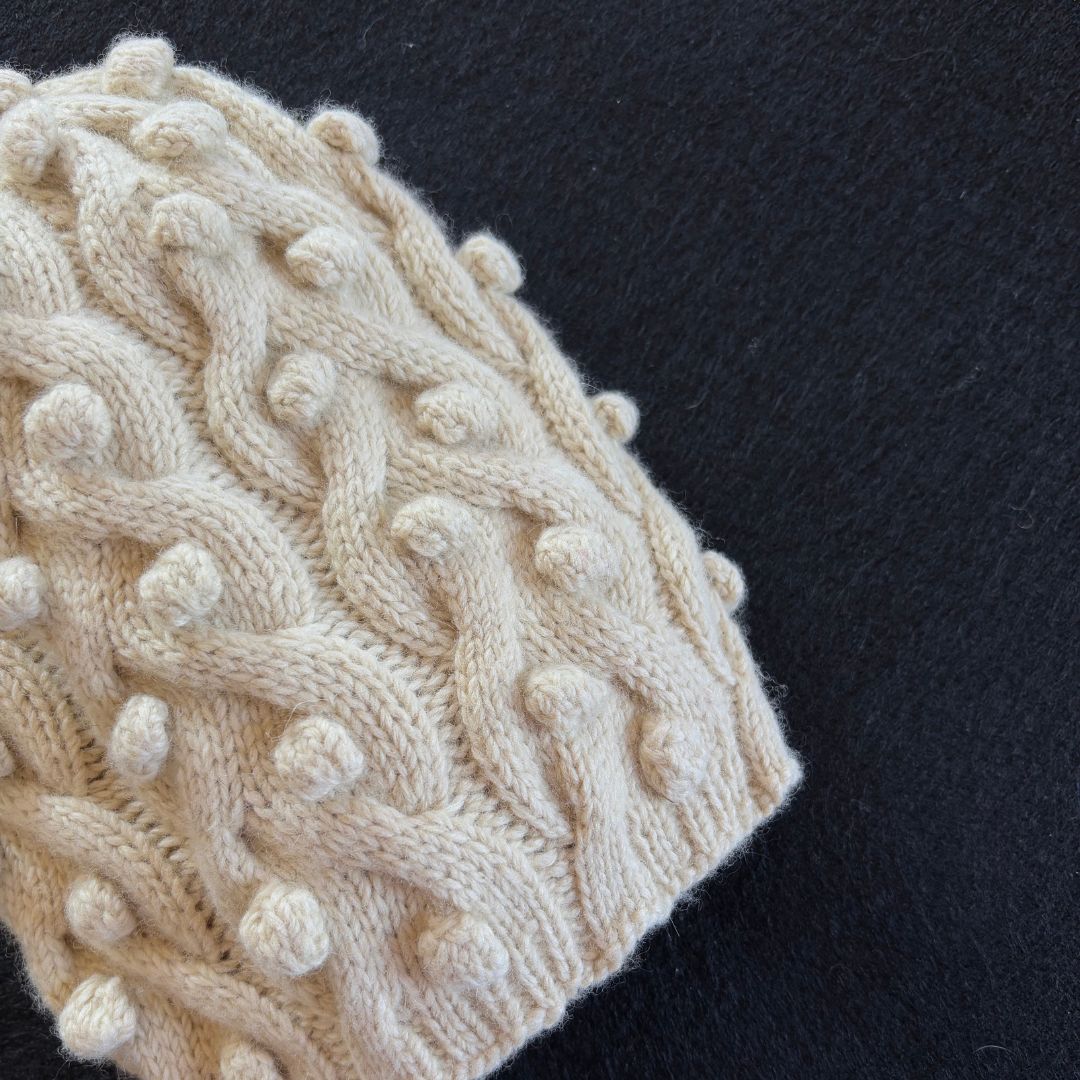 Knitting Jenny Pattern 117: Irish Aran Islands Inspired Cabled Ski Hat