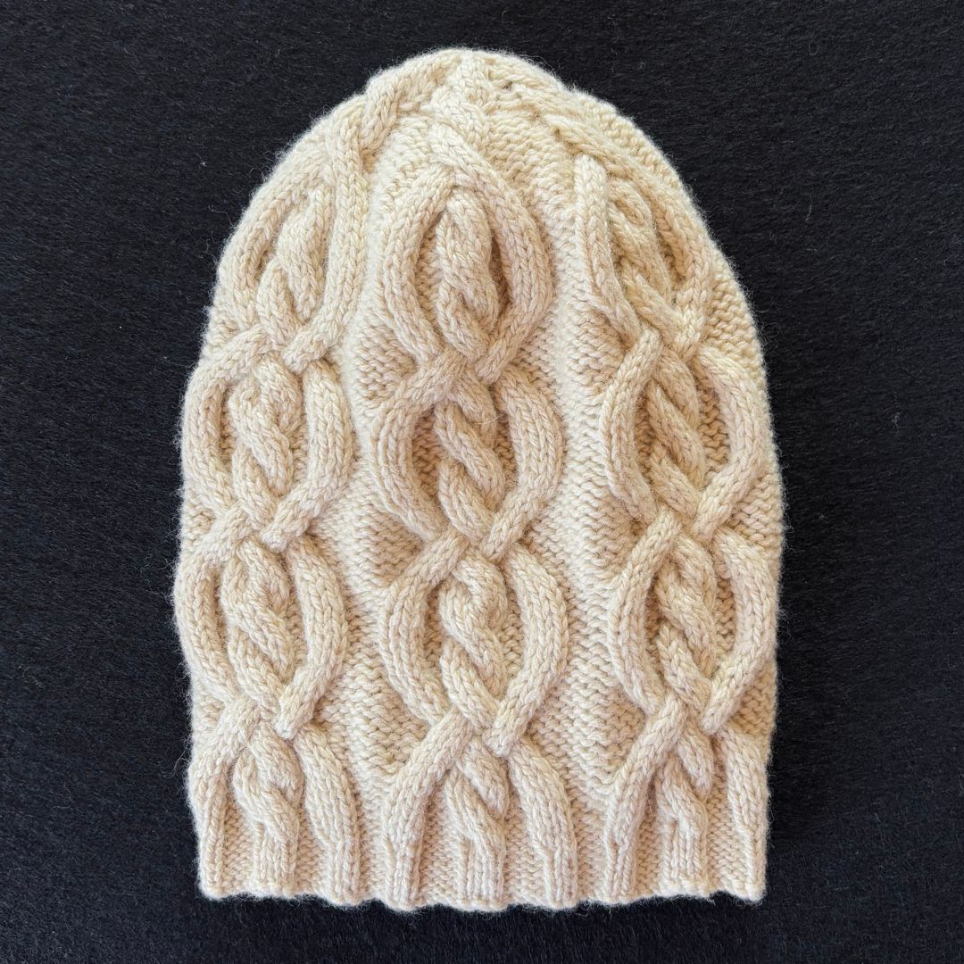 Knitting Jenny Pattern 118: Irish Aran Islands Inspired Cabled Ski Hat
