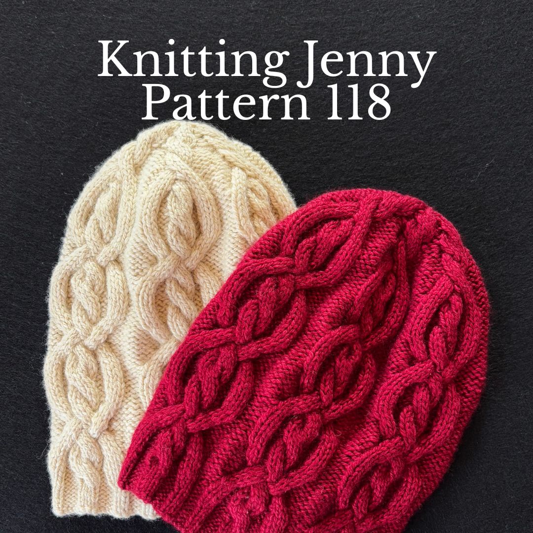 Knitting Jenny Pattern 118: Irish Aran Islands Inspired Cabled Ski Hat