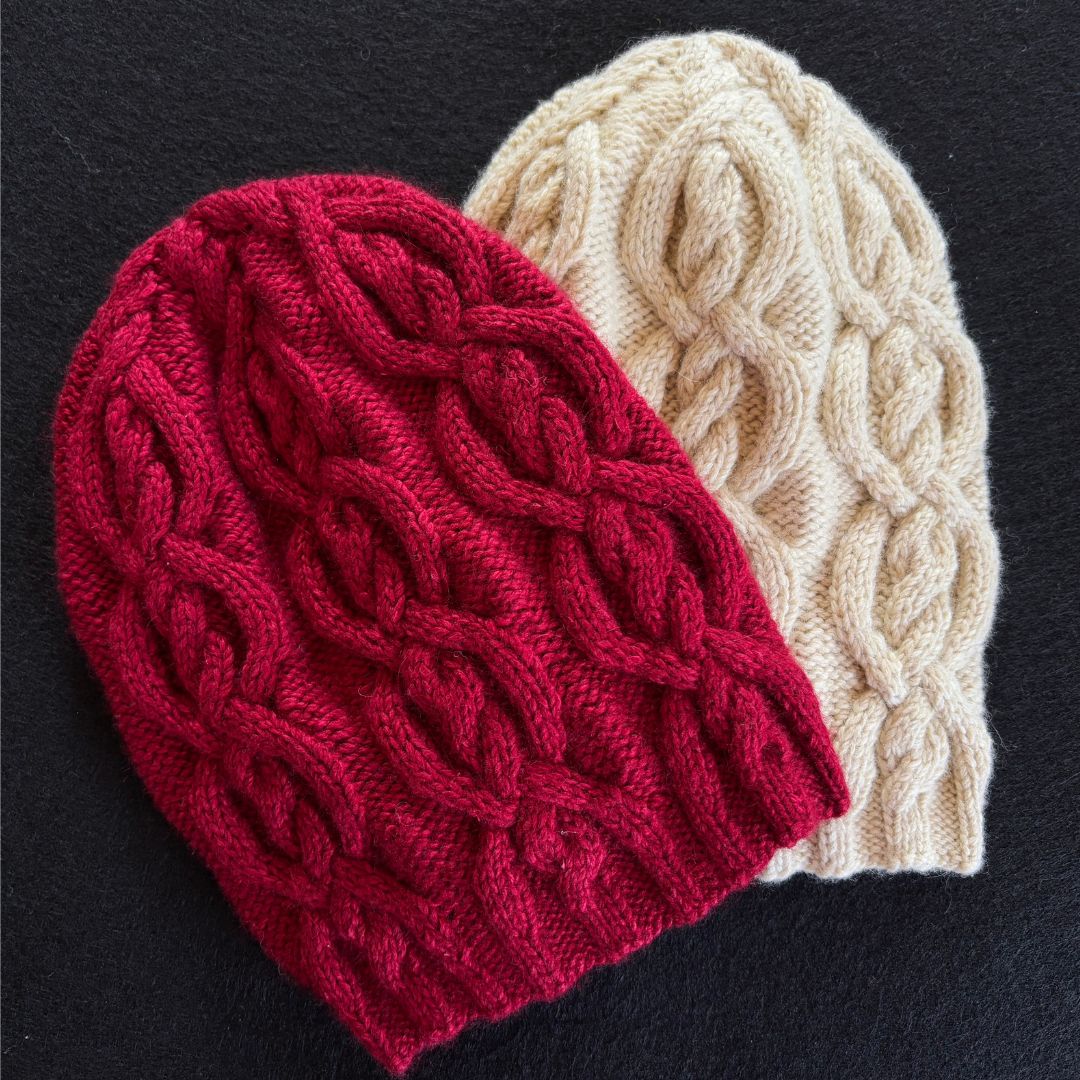Knitting Jenny Pattern 118: Irish Aran Islands Inspired Cabled Ski Hat