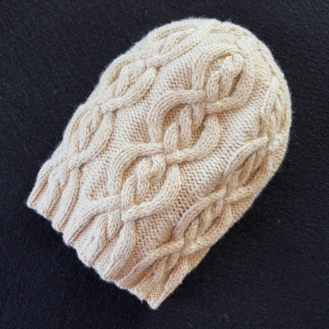 Knitting Jenny Pattern 118: Irish Aran Islands Inspired Cabled Ski Hat