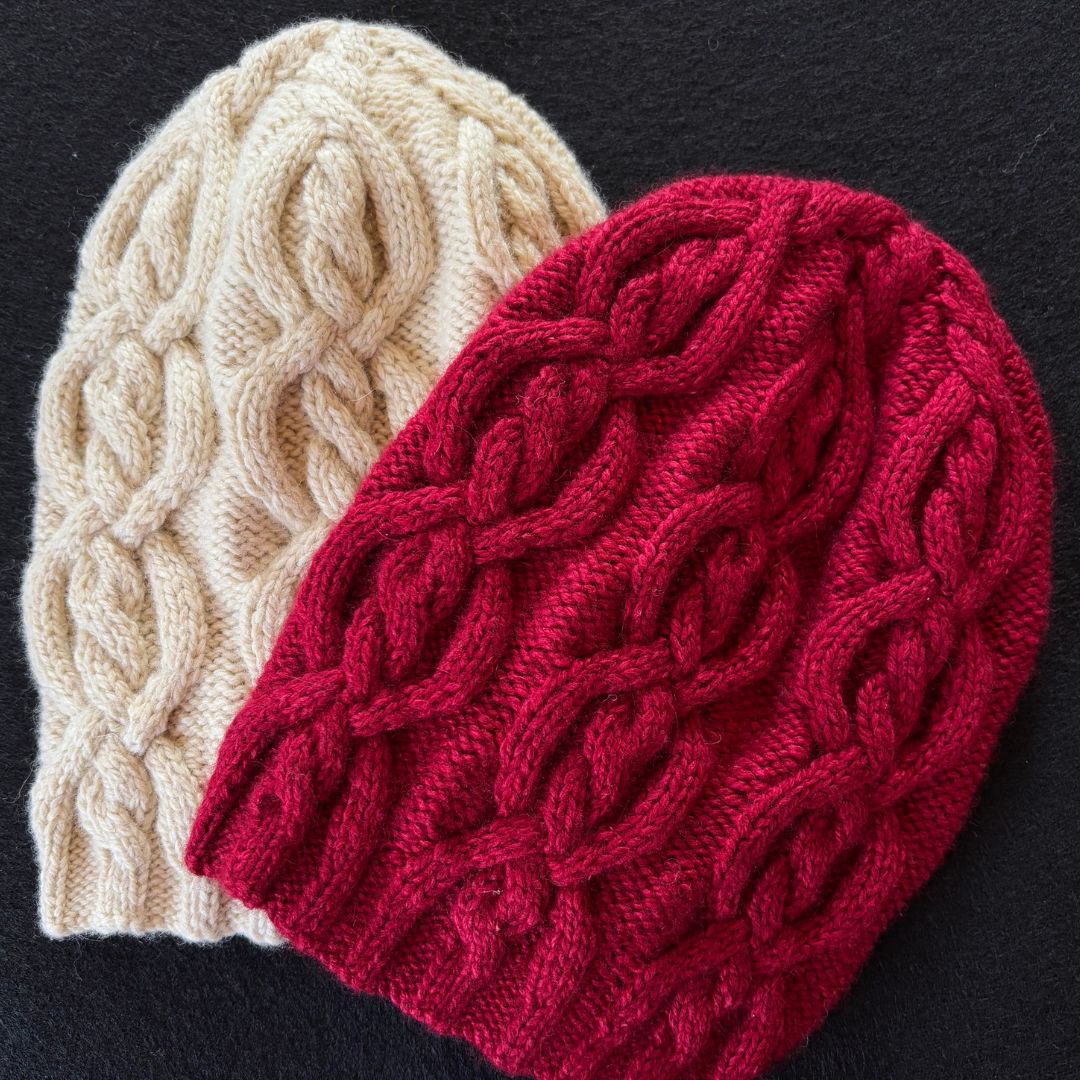 Knitting Jenny Pattern 118: Irish Aran Islands Inspired Cabled Ski Hat