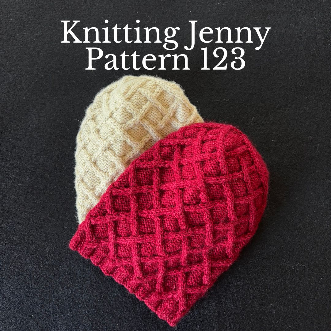 Knitting Jenny Patterns 123, 124, and 125: Irish Aran Islands Inspired Cabled Ski Hats and Jumper