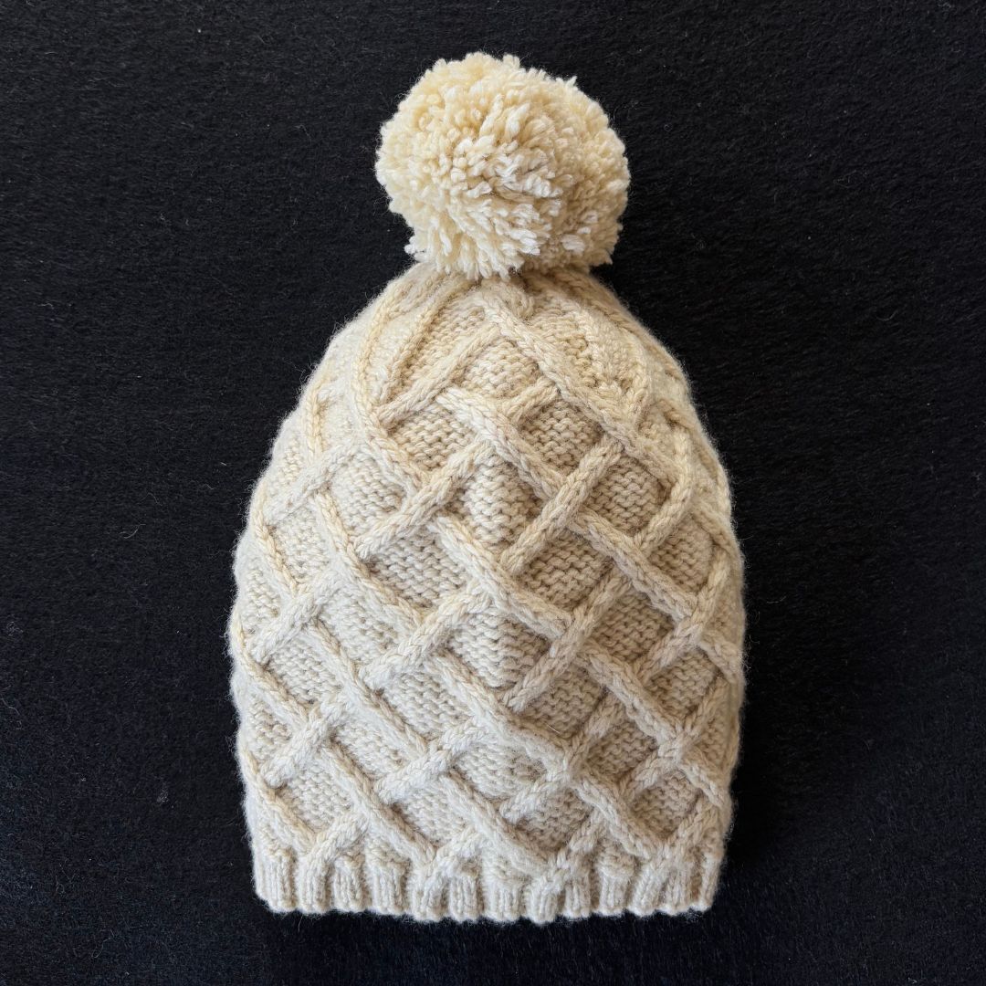 Knitting Jenny Patterns 123, 124, and 125: Irish Aran Islands Inspired Cabled Ski Hats and Jumper