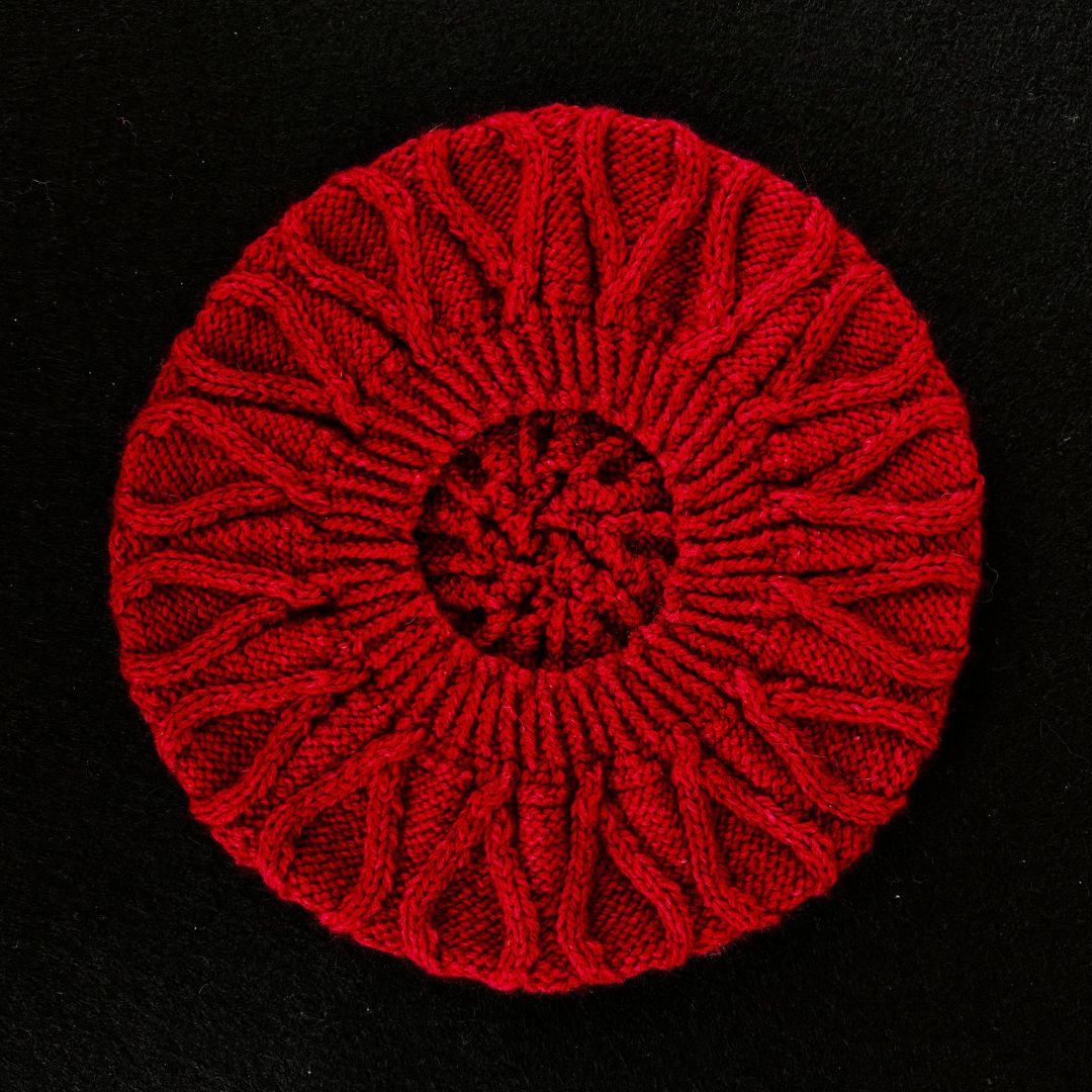 Knitting Jenny Pattern 126: Irish Aran Islands Inspired Cabled Tam o’ Shanter