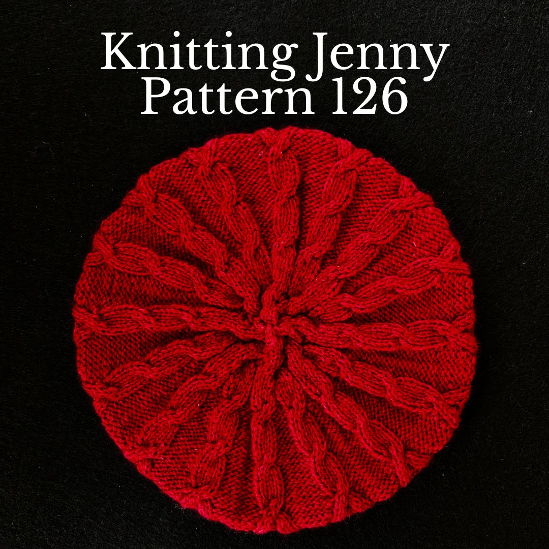 Knitting Jenny Pattern 126: Irish Aran Islands Inspired Cabled Tam o’ Shanter