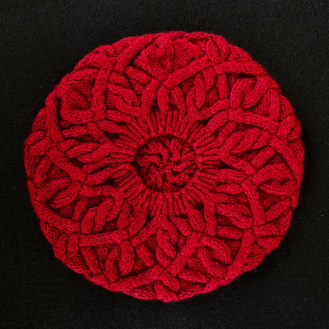 Knitting Jenny Pattern 127: Irish Aran Islands Inspired Cabled Tam o’ Shanter