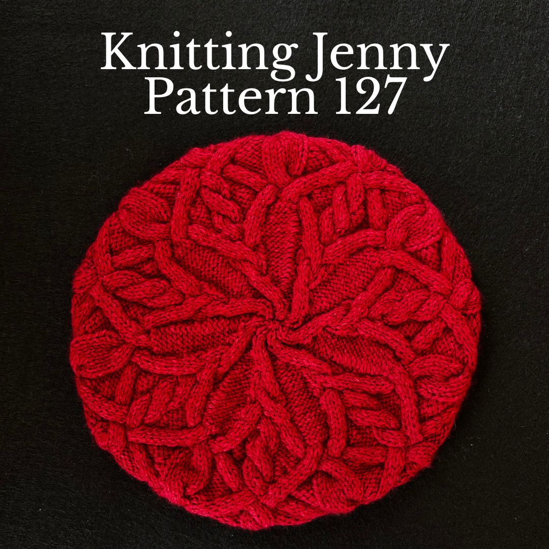 Knitting Jenny Pattern 127: Irish Aran Islands Inspired Cabled Tam o’ Shanter