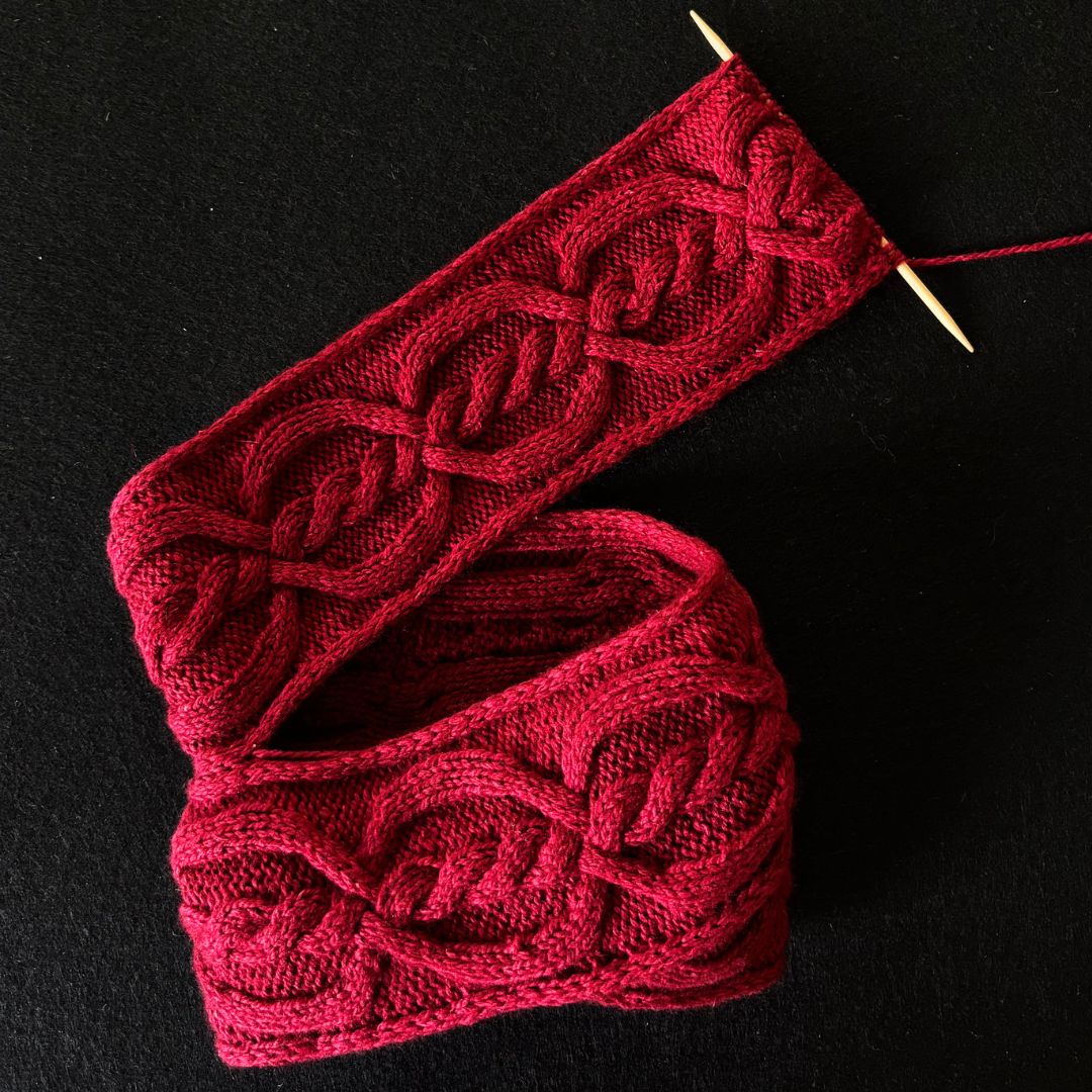 Knitting Jenny Pattern 128: Irish Aran Islands Inspired Cabled Ski Hat