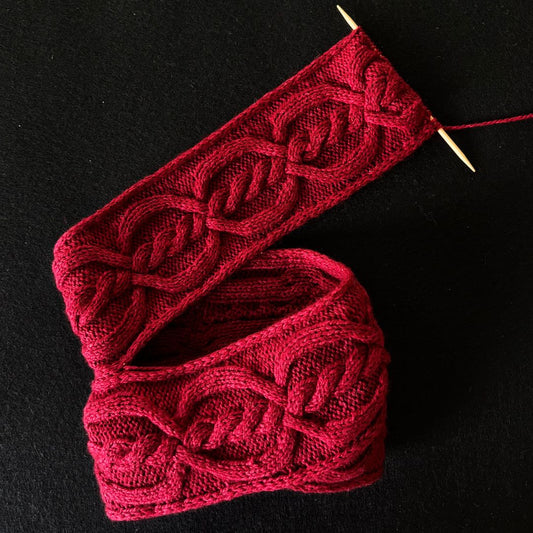 Knitting Jenny Pattern 128: Irish Aran Islands Inspired Cabled Ski Hat