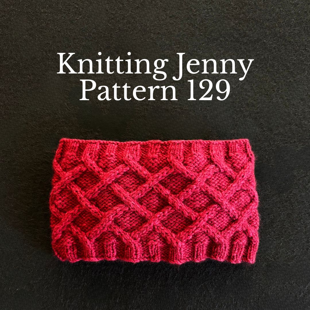 Knitting Jenny Pattern 129: Irish Aran Islands Inspired Cabled Headband