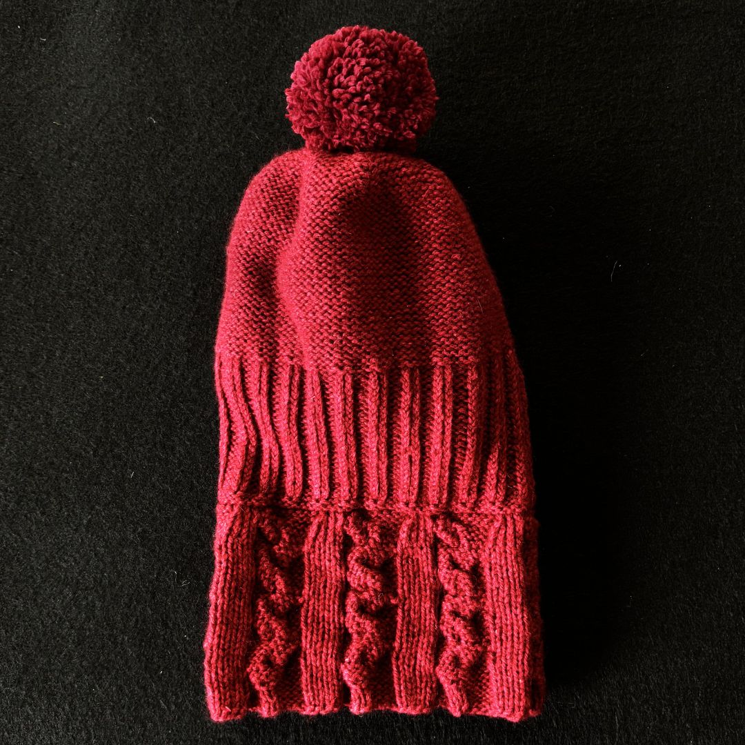 Knitting Jenny Pattern 130: Irish Aran Islands Inspired Cabled Ski Hat
