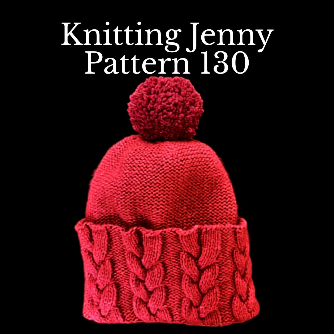 Knitting Jenny Pattern 130: Irish Aran Islands Inspired Cabled Ski Hat