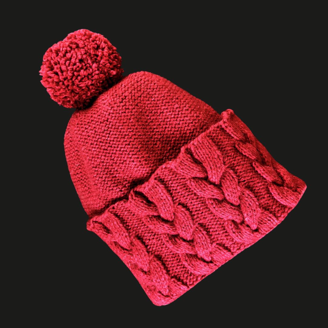 Knitting Jenny Pattern 130: Irish Aran Islands Inspired Cabled Ski Hat