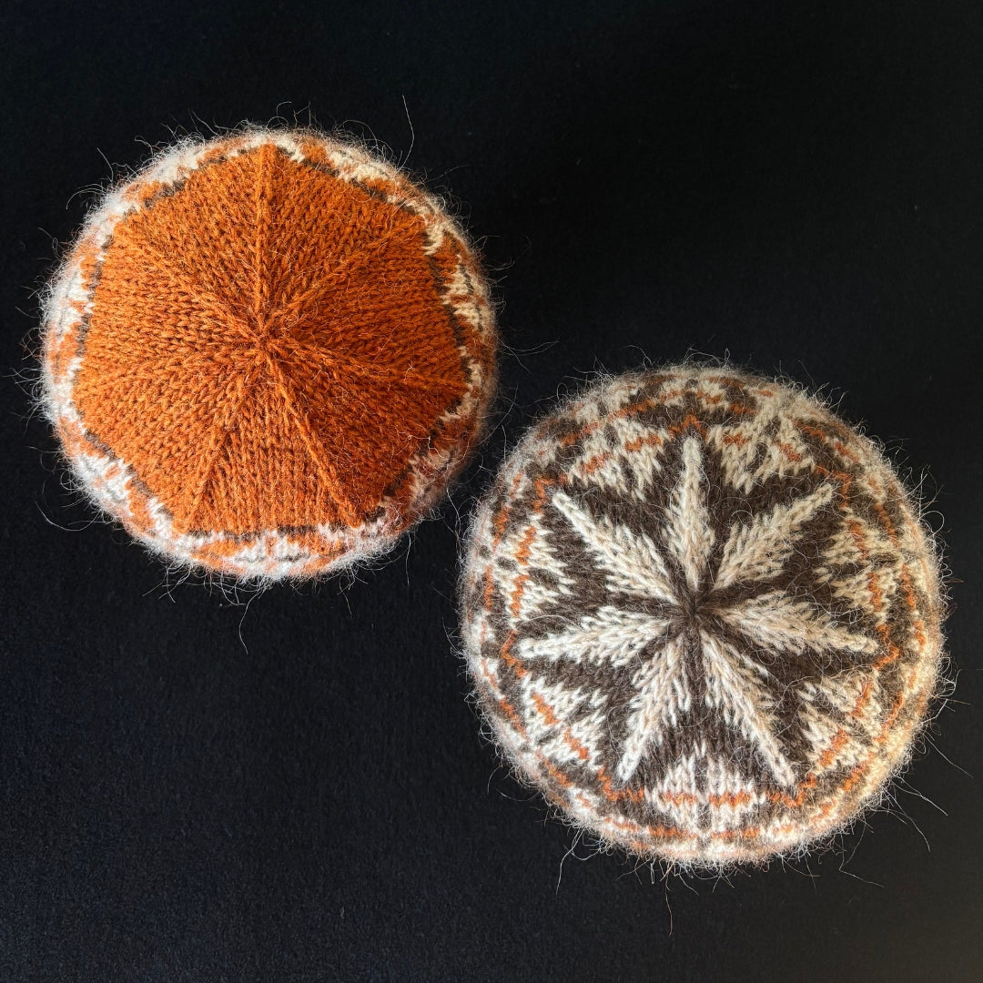 Knitting Jenny Patterns 142 and 143: Icelandic Léttlopi Wool Ski Hats