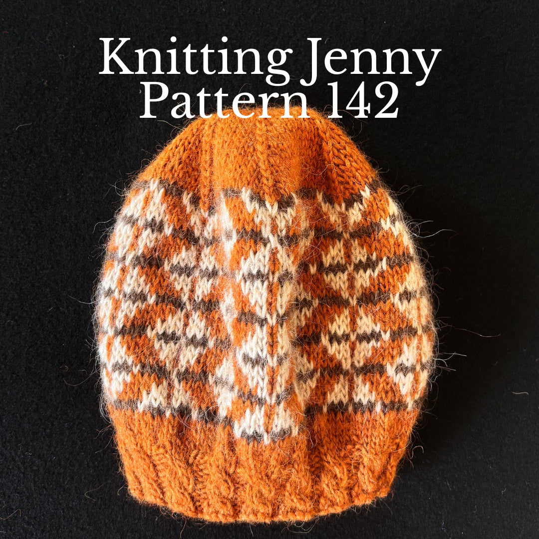 Knitting Jenny Patterns 142 and 143: Icelandic Léttlopi Wool Ski Hats
