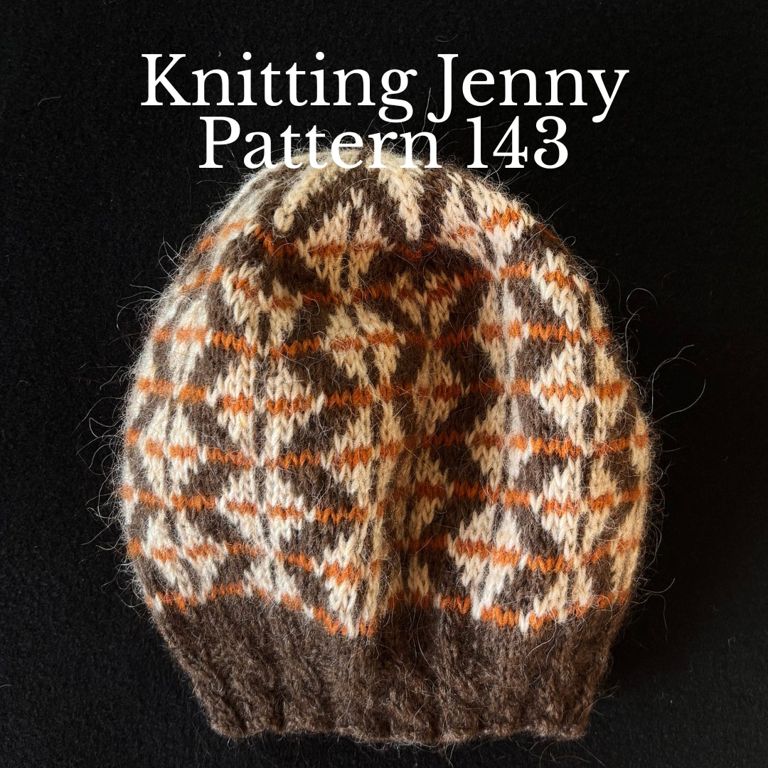Knitting Jenny Patterns 142 and 143: Icelandic Léttlopi Wool Ski Hats