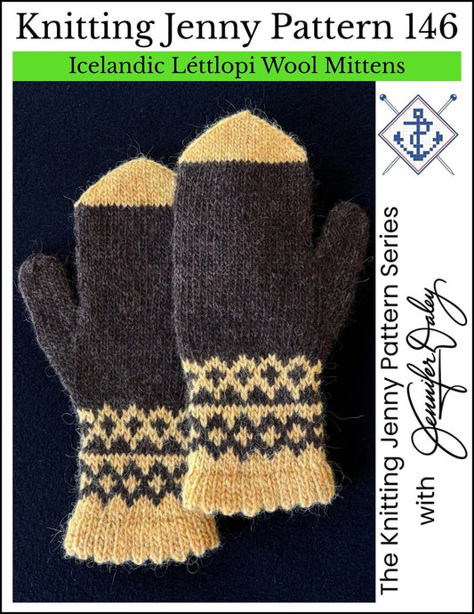 Knitting Jenny Pattern 146: Icelandic Léttlopi Wool Mittens