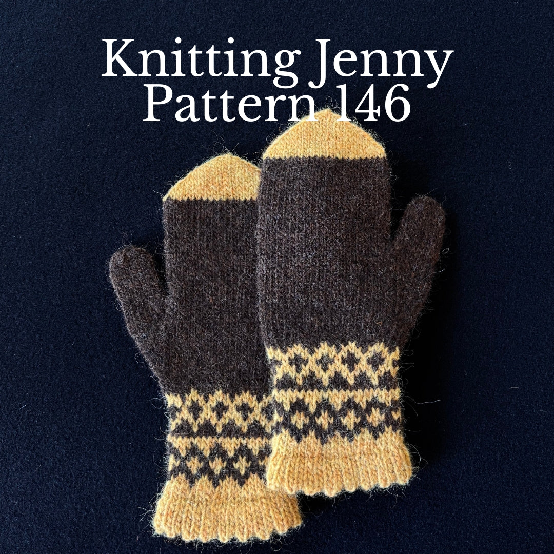 Knitting Jenny Pattern 146: Icelandic Léttlopi Wool Mittens