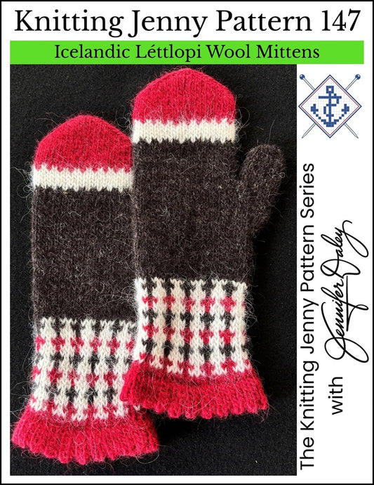 Knitting Jenny Pattern 147: Icelandic Léttlopi Wool Mittens