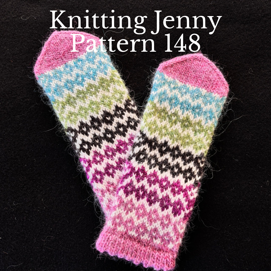 Knitting Jenny Pattern 148: Icelandic Léttlopi Wool Mittens