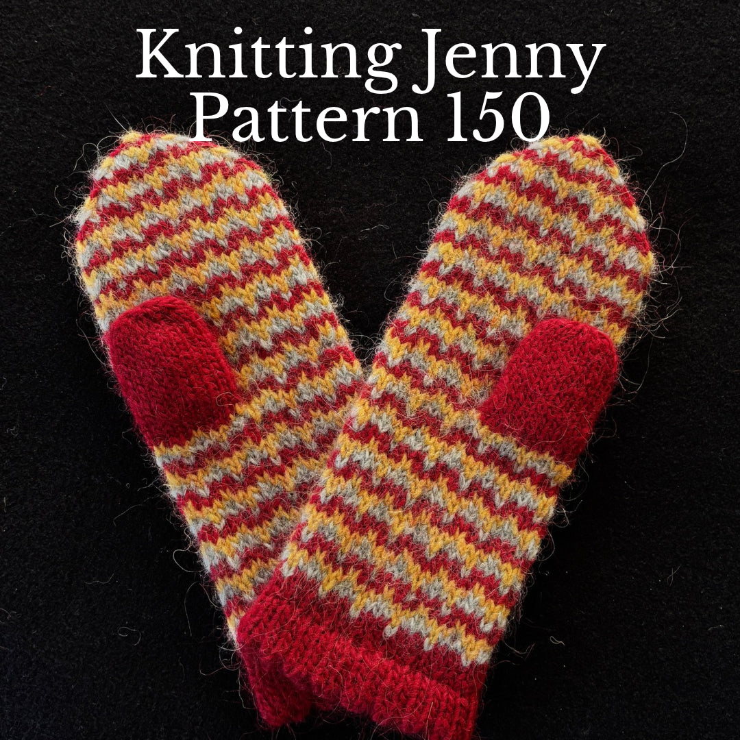 Knitting Jenny Pattern 150: Icelandic Léttlopi Wool Mittens