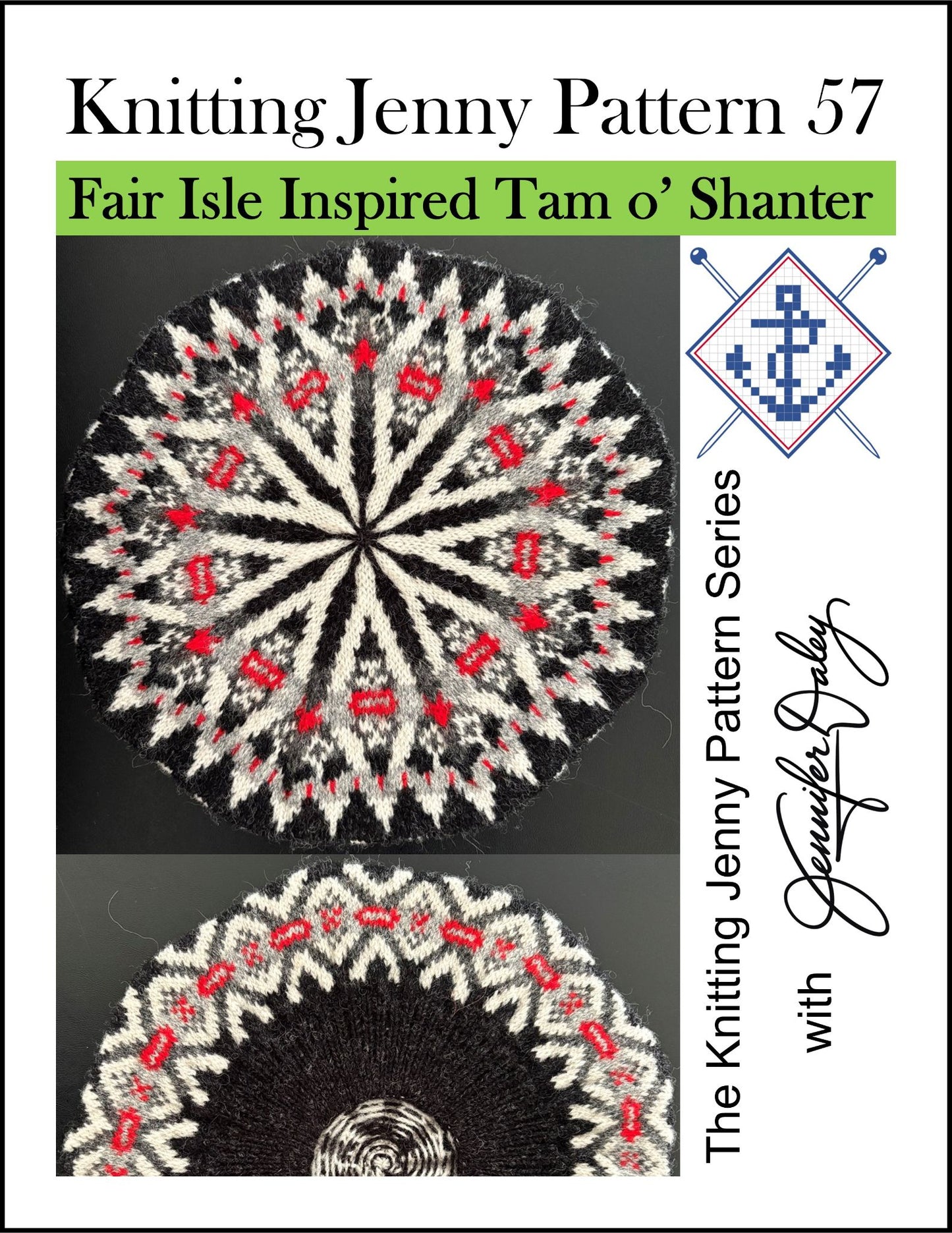 Knitting Jenny Pattern 57: Fair Isle Inspired Tam o’ Shanter